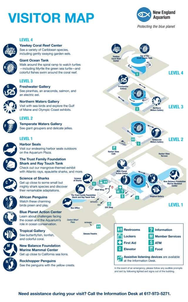 New England Aquarium Map 2023