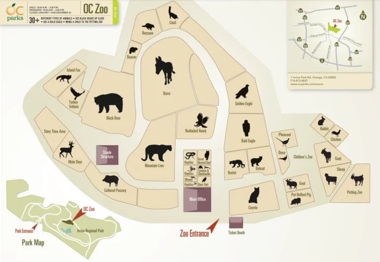 Orange County Zoo Map 2022