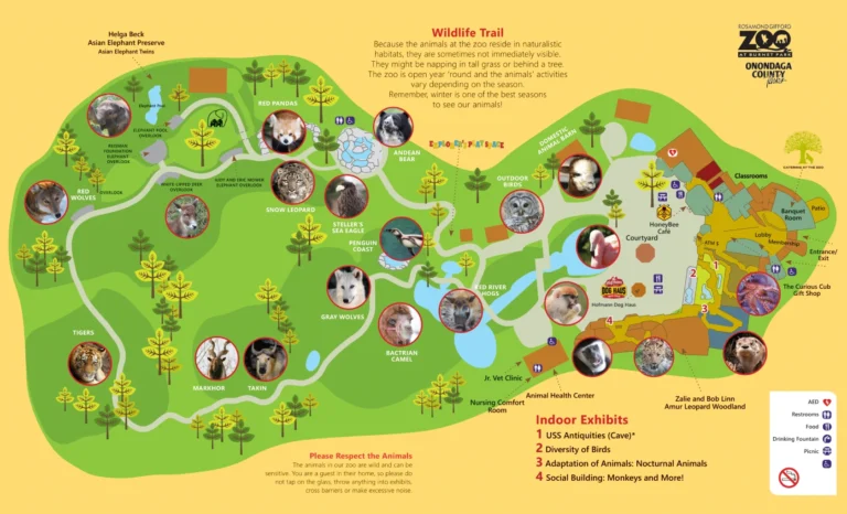 Rosamond Gifford Zoo Map 2023