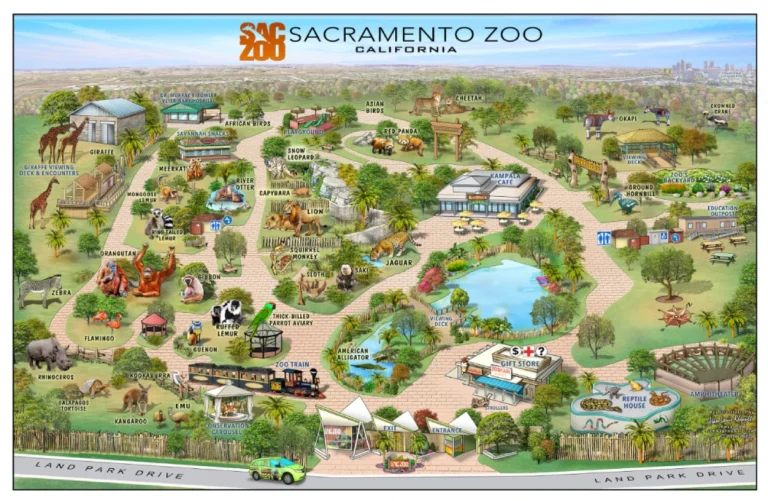 Sacramento Zoo Map 2023