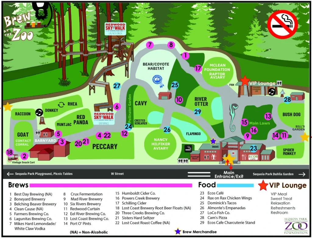 Sequoia Park Zoo Map 2021