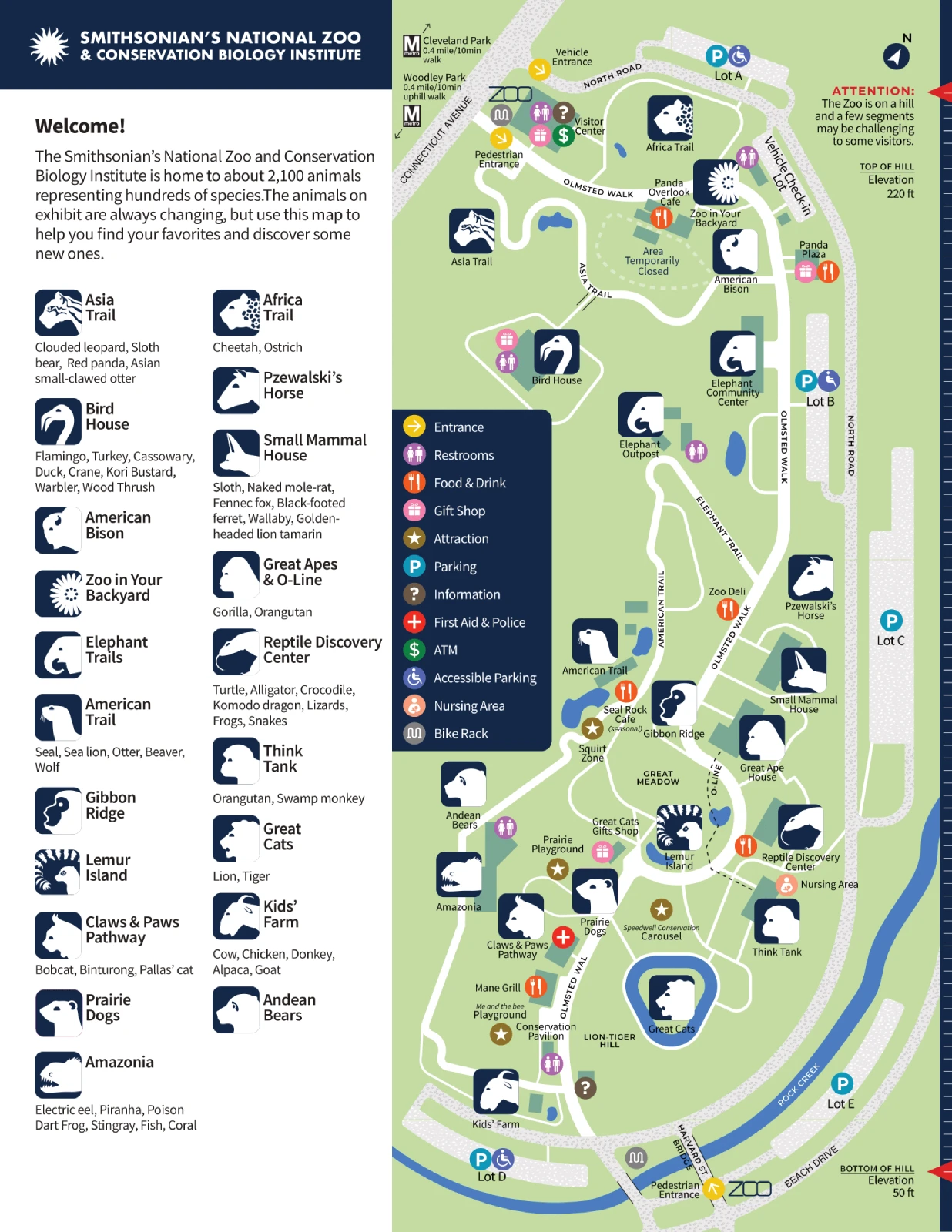 Washington Zoo Map Stefa Emmalynn