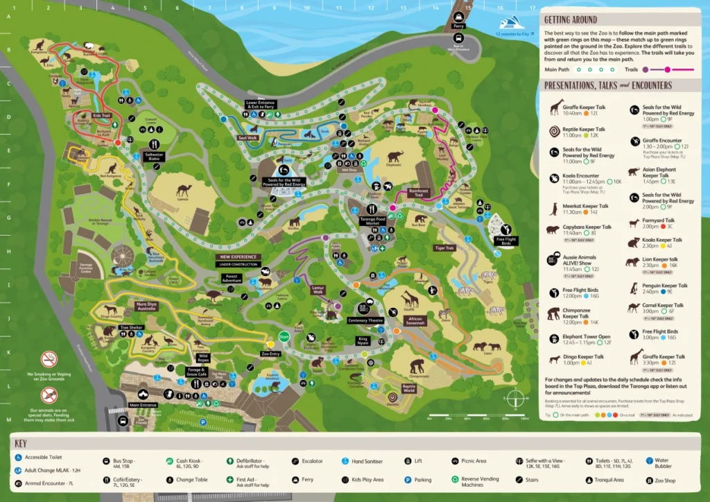 Taronga Zoo Sydney Map 2023