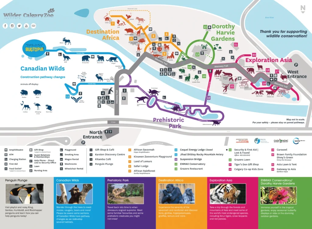 Wilder Institute Calgary Zoo Map 2022