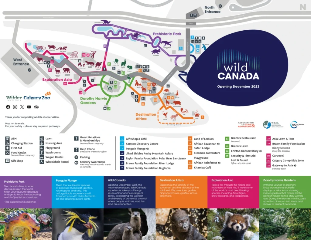 Wilder Institute Calgary Zoo Map 2023