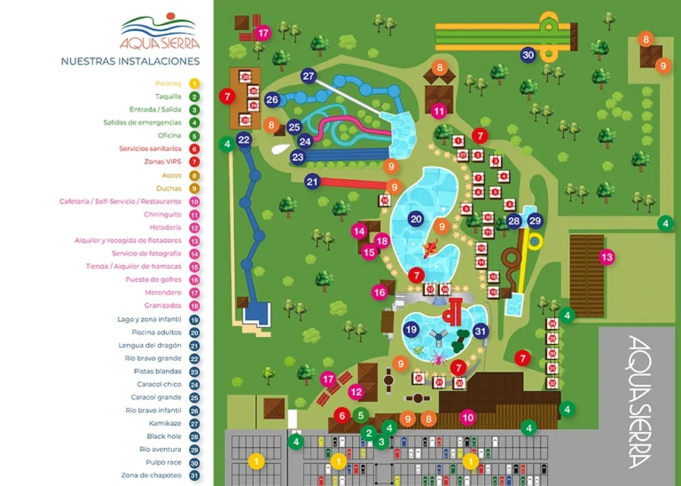 Aquasierra Map 2024