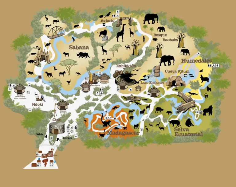 Bioparc Valencia Map 2023