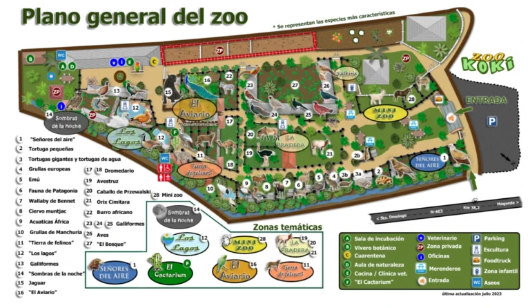 KOKI ZOO Map 2023