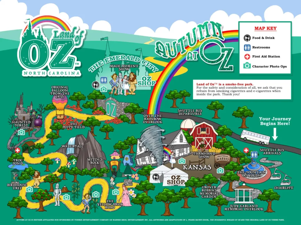 Land of Oz Map 2024