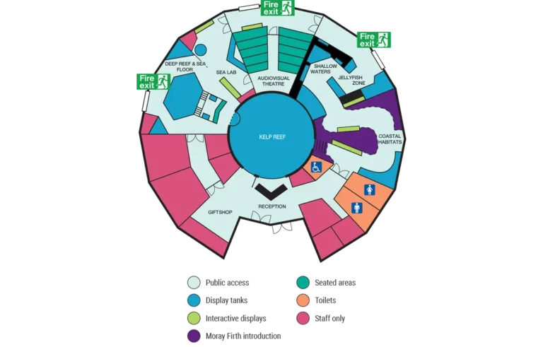 Macduff Marine Aquarium Map 2023