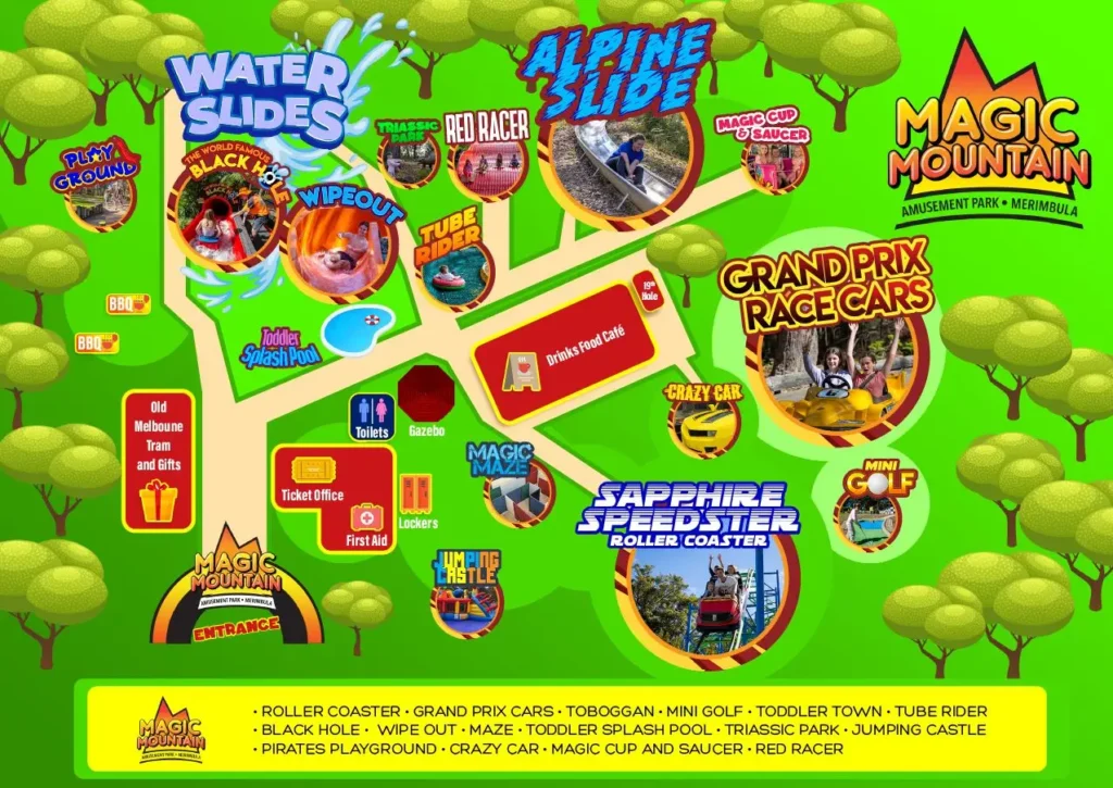 Magic Mountain Merimbula Map 2023