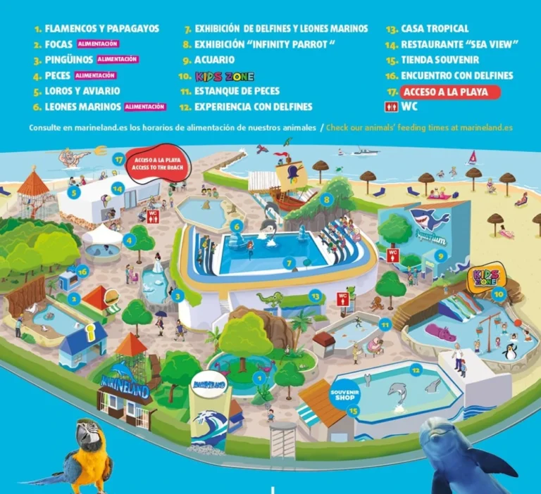 Marineland Mallorca Map 2023