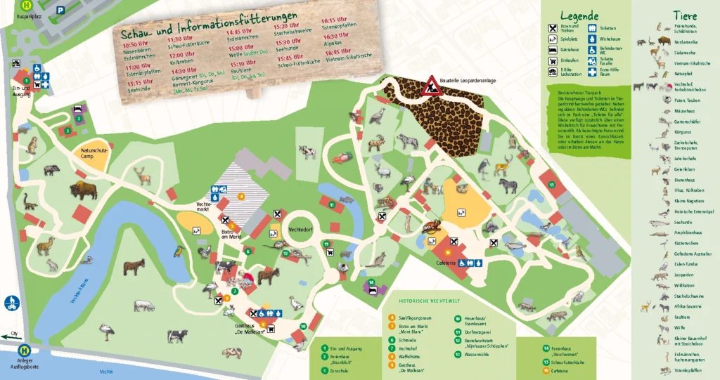 Nordhorn Zoo Map 2023