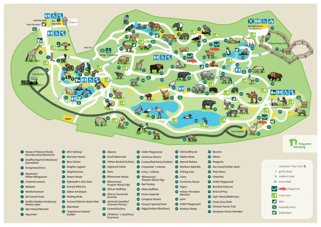 Nürnberg Zoo Map 2024