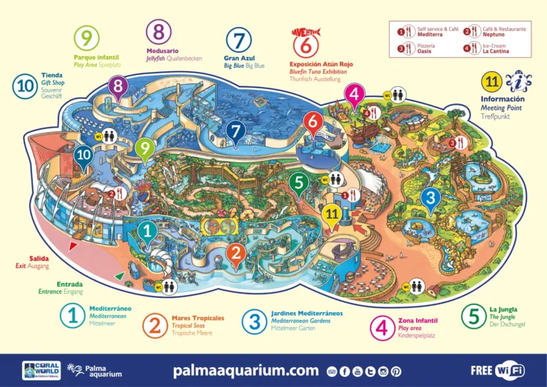 Palma Aquarium Map 2024
