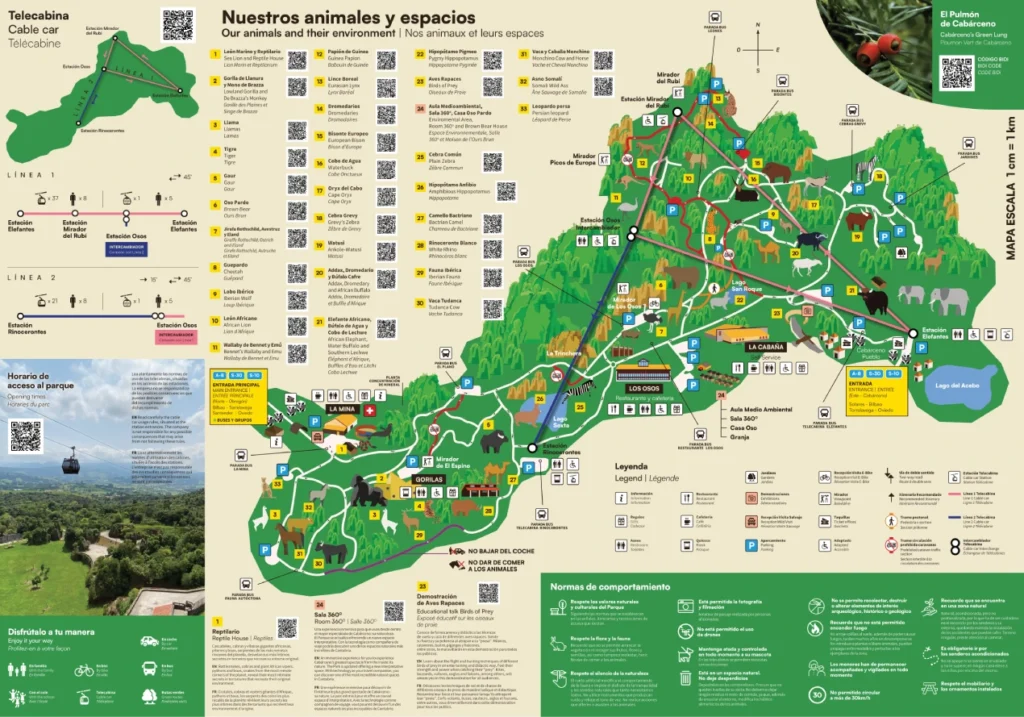 Parque de la Naturaleza de Cabárceno Map 2024