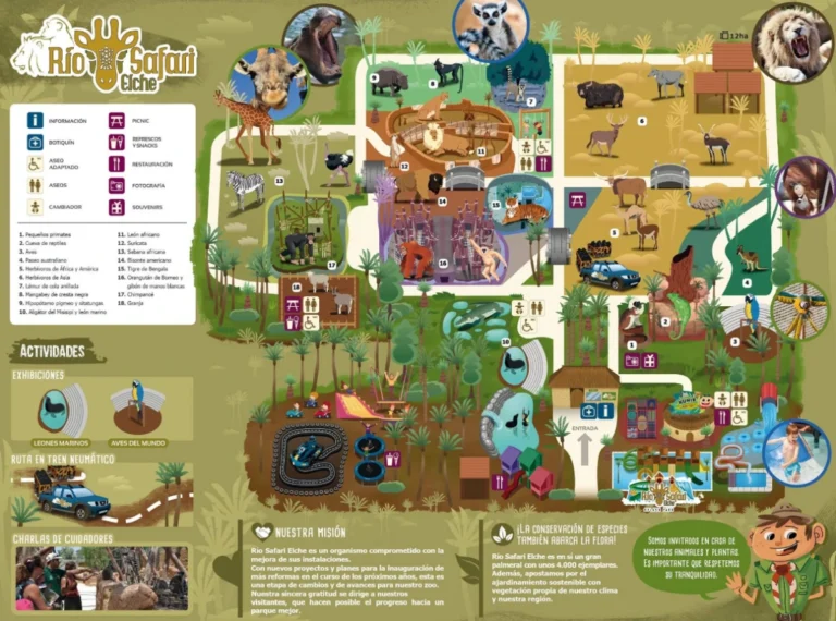 Río Safari Elche Map 2024