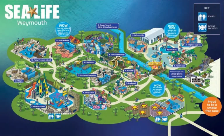 SEA LIFE Centre Weymouth Map 2024