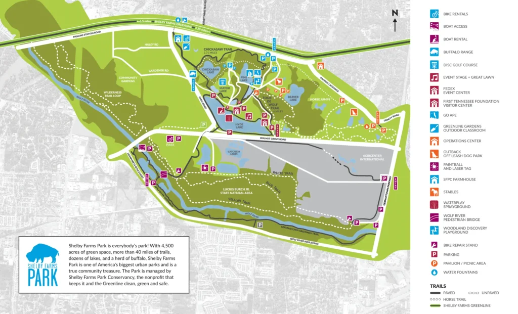 Shelby Farms Park Water Play Sprayground Map 2020