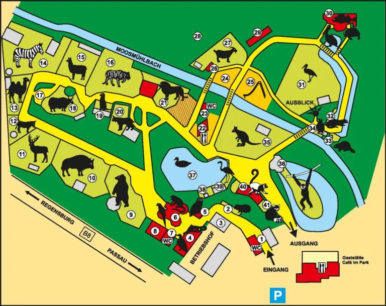 Straubing Zoo Map 2023