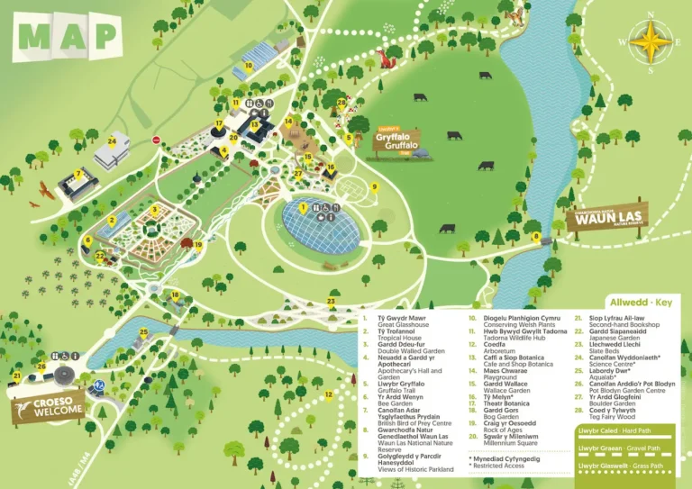 The British Bird of Prey Centre Map 2024