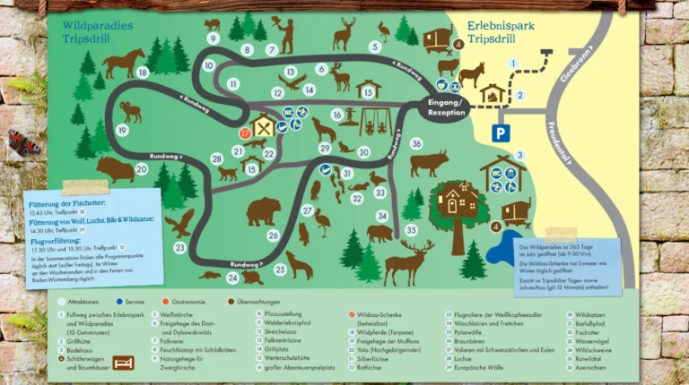 Wildparadies Tripsdrill Map 2023