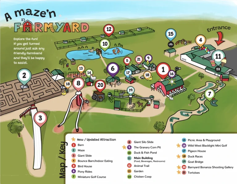 A Maze'n Farmyard LLC Map 2022
