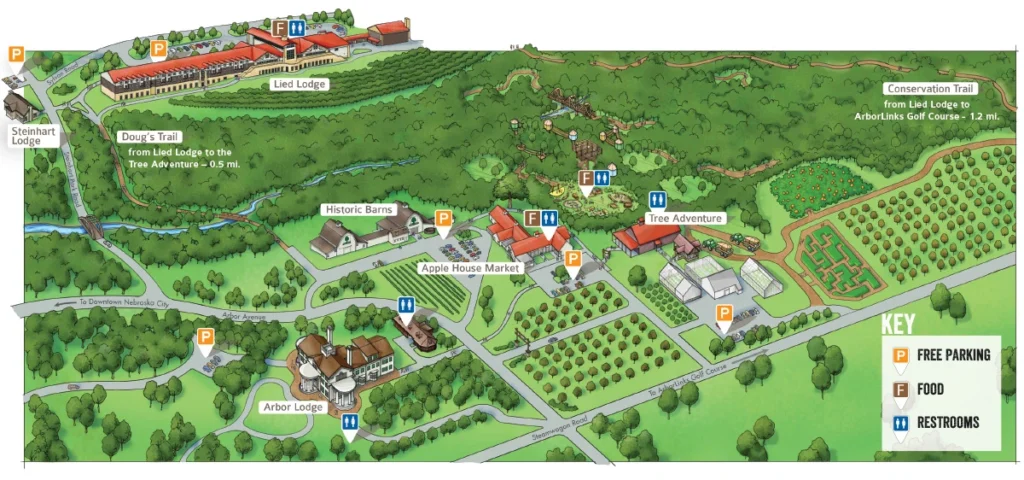 Arbor Day Farm Map 2020