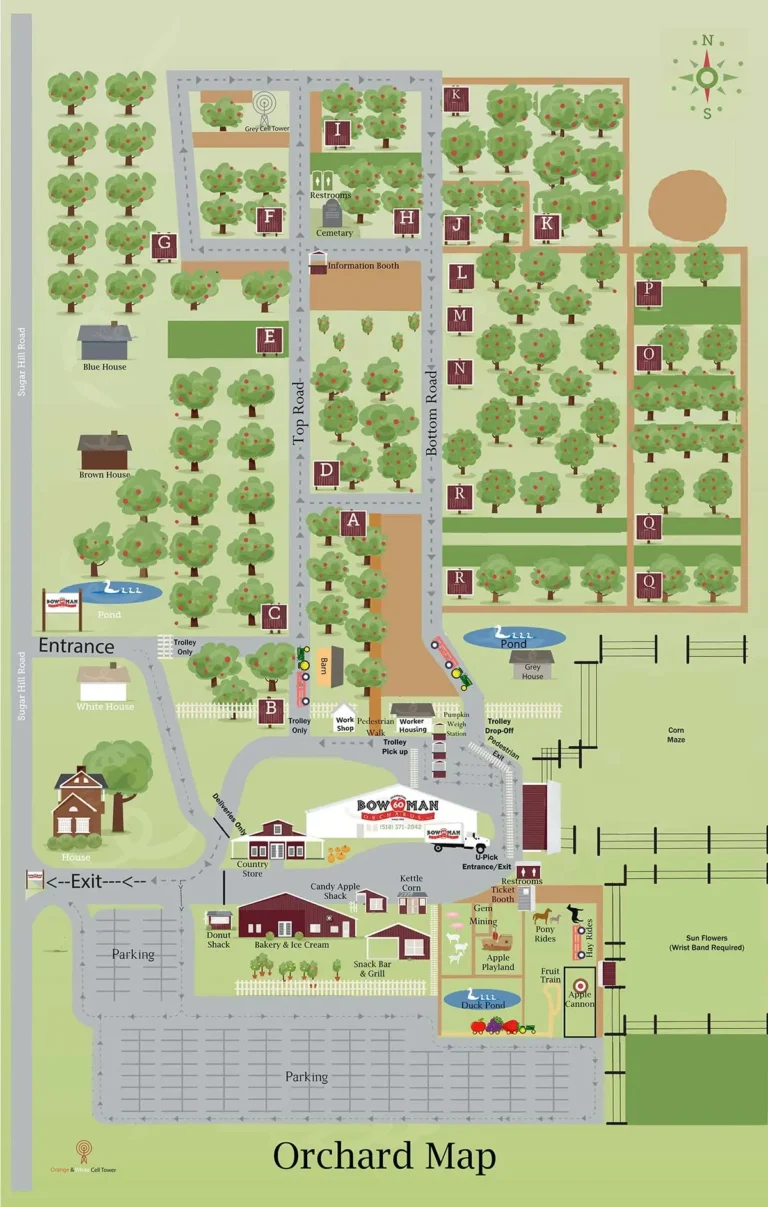 Bowman Orchards Map 2023