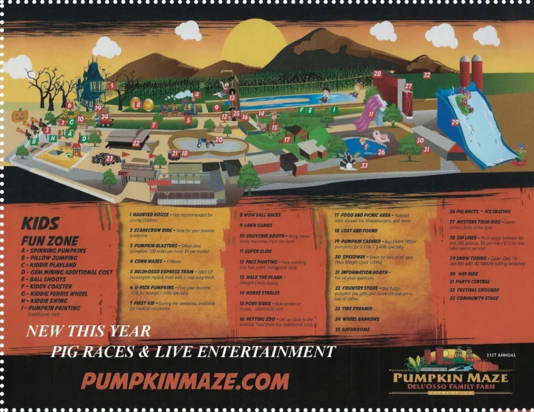 Dell'Osso Family Farm Map 2017