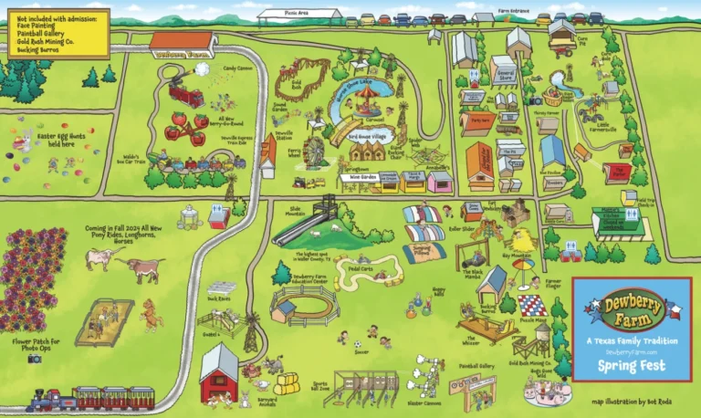Dewberry Farm Map 2024