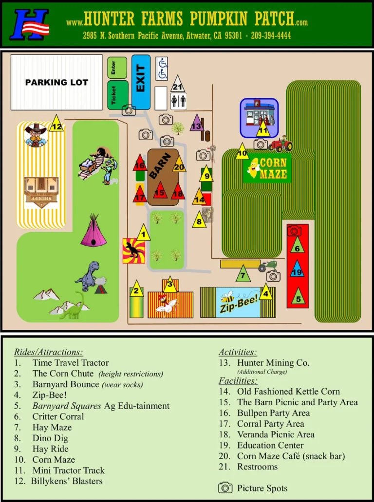 Hunter Farms Map 2022
