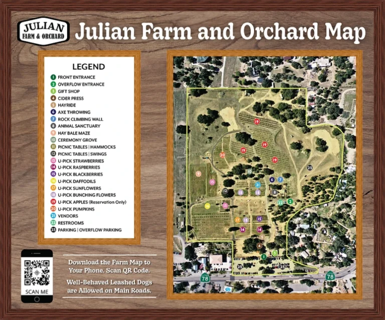 Julian Farm and Orchard Map 2023