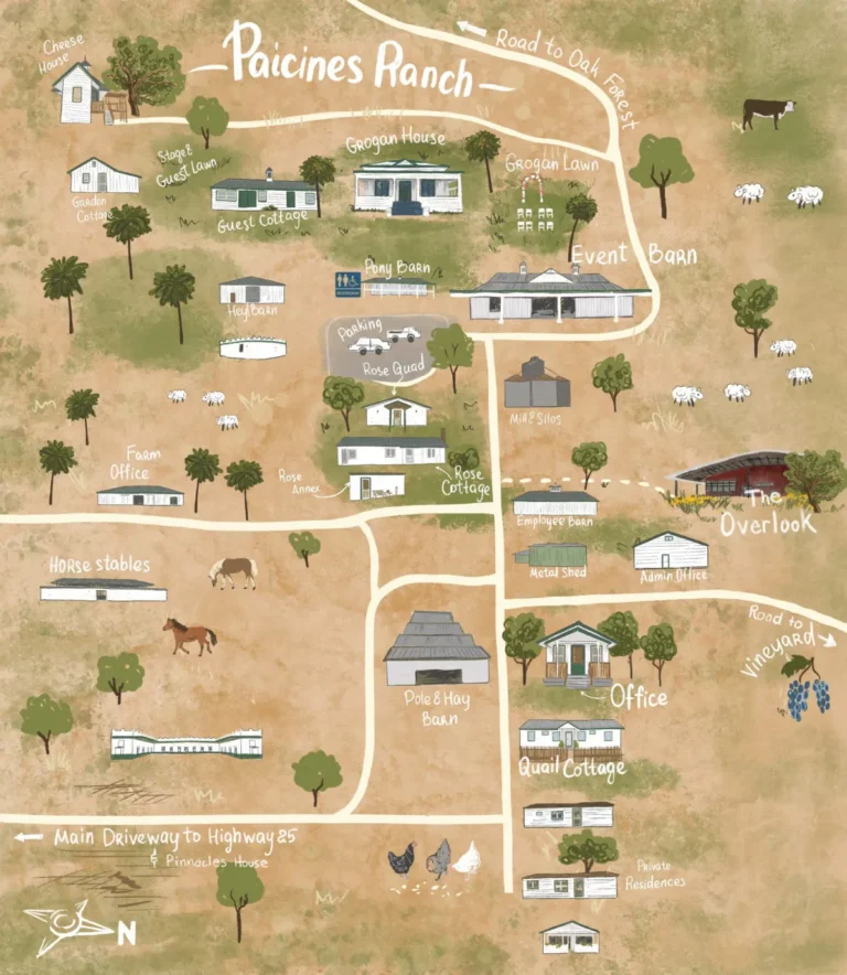 Paicines Ranch Map 2023