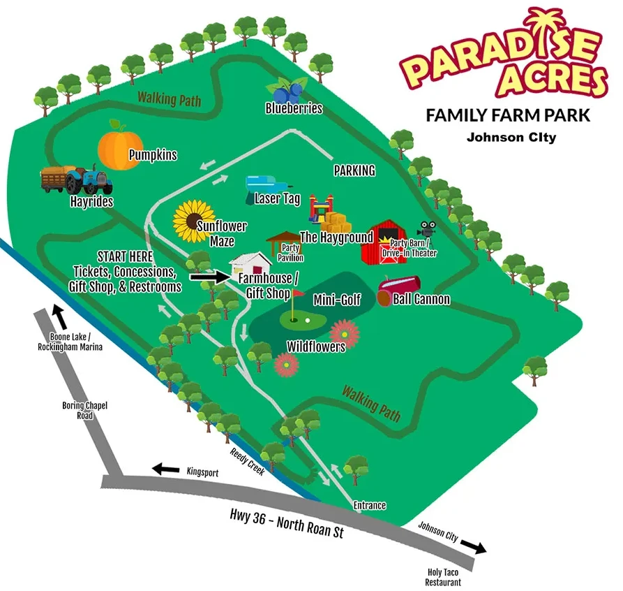 Paradise Acres Map 2022