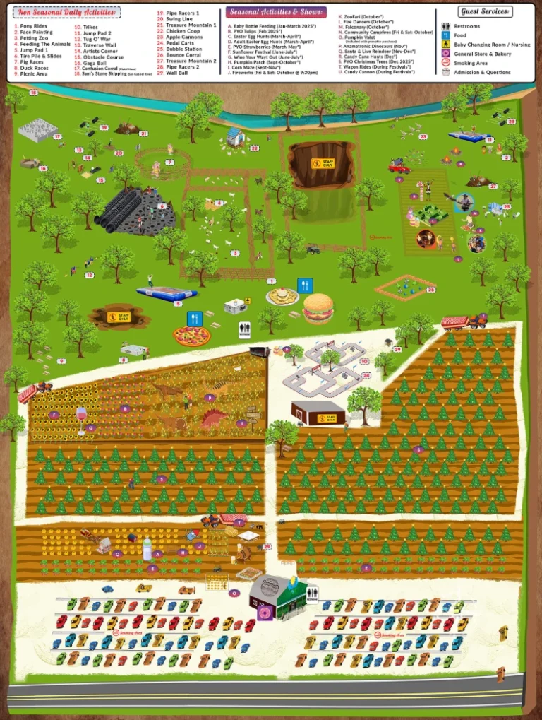 Sweet Eats Adventure Farm Map 2024