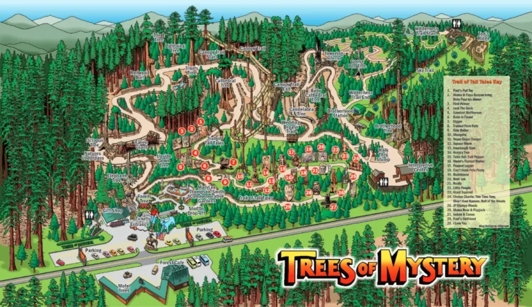 Trees of Mystery Map 2024