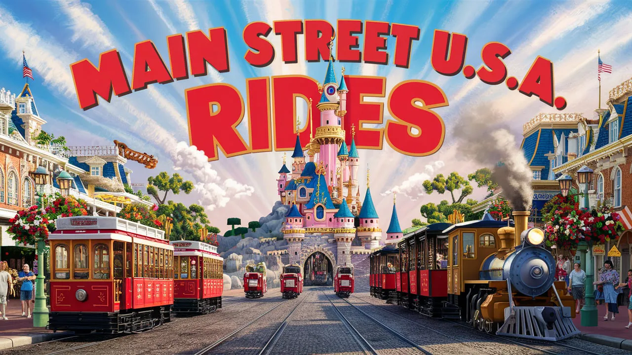 disneyland main street usa rides