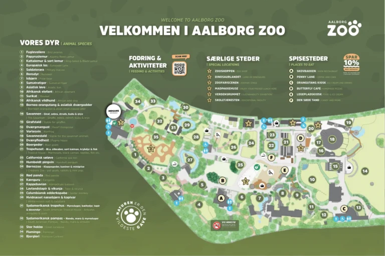Aalborg Zoo Map 2024