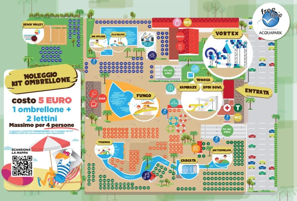 Acquapark Free Time Map 2023