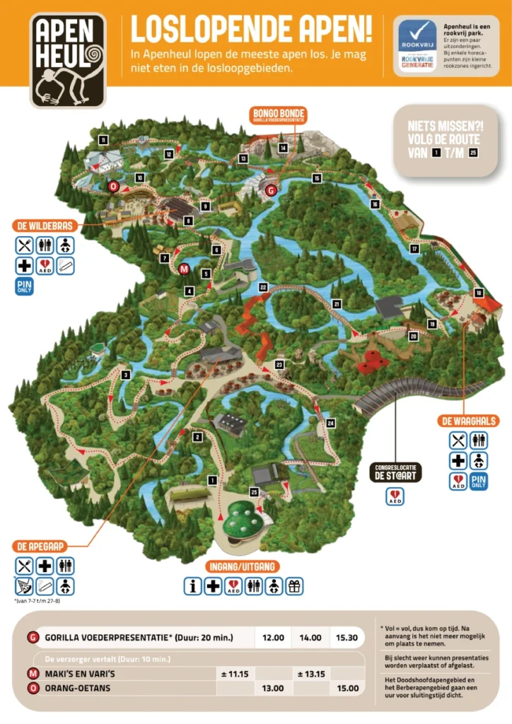 Apenheul Map 2023