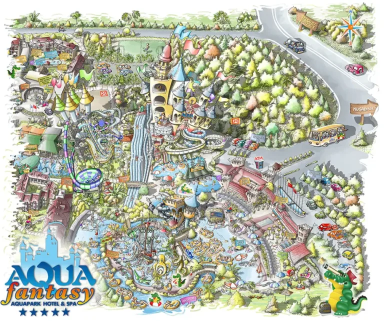 Aqua Fantasy Aquapark Map 2023