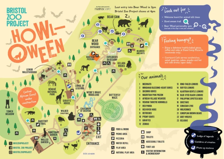 Bristol Zoo Project Map 2024