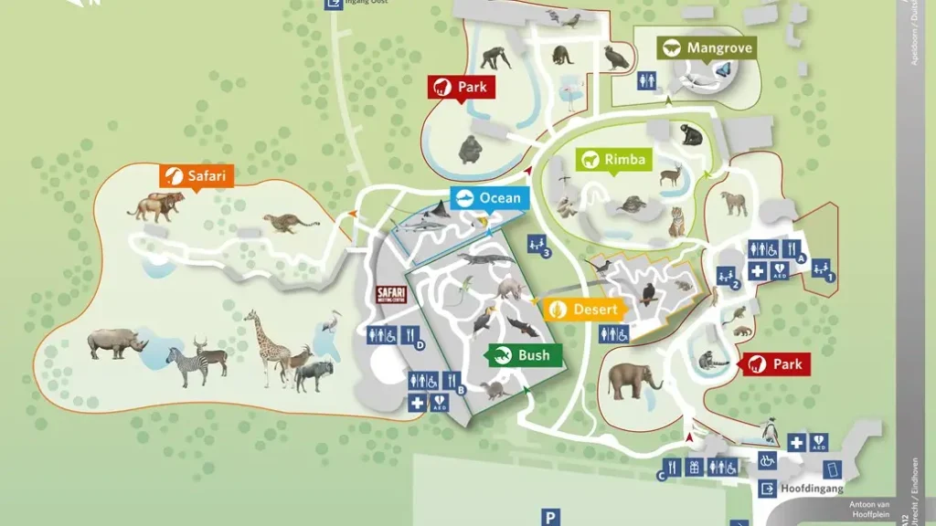 Burgers' Safari Map 2022