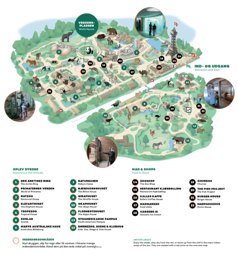 Copenhagen Zoo Map 2024