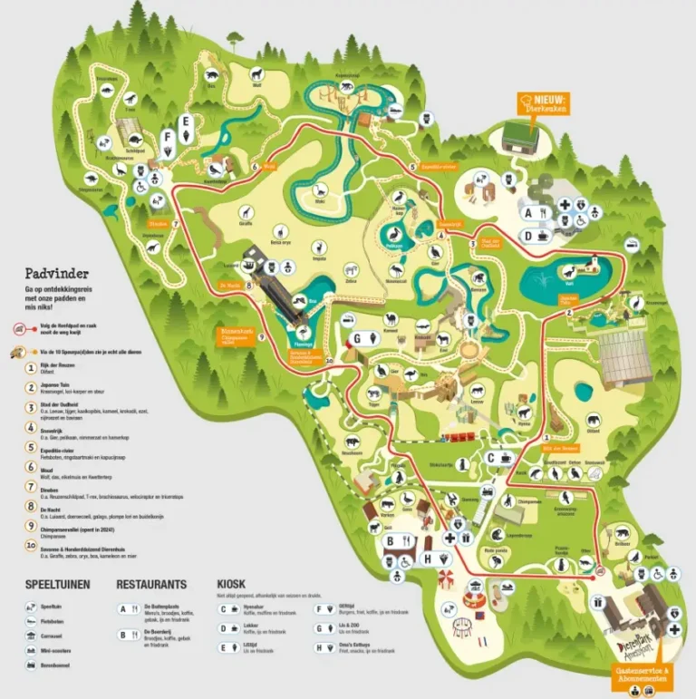 DierenPark Amersfoort Map 2024