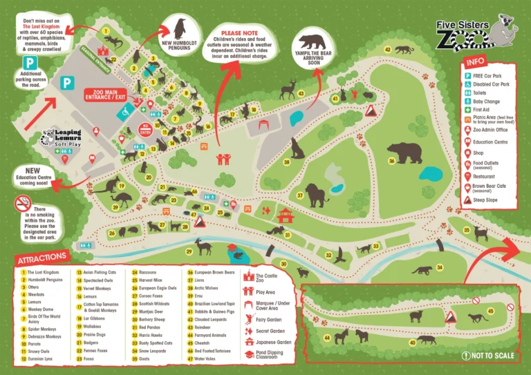 Five Sisters Zoo Map 2024