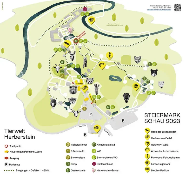 Herberstein Zoo Map 2023