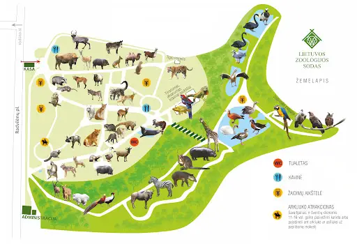 Lithuanian Zoo Map 2021