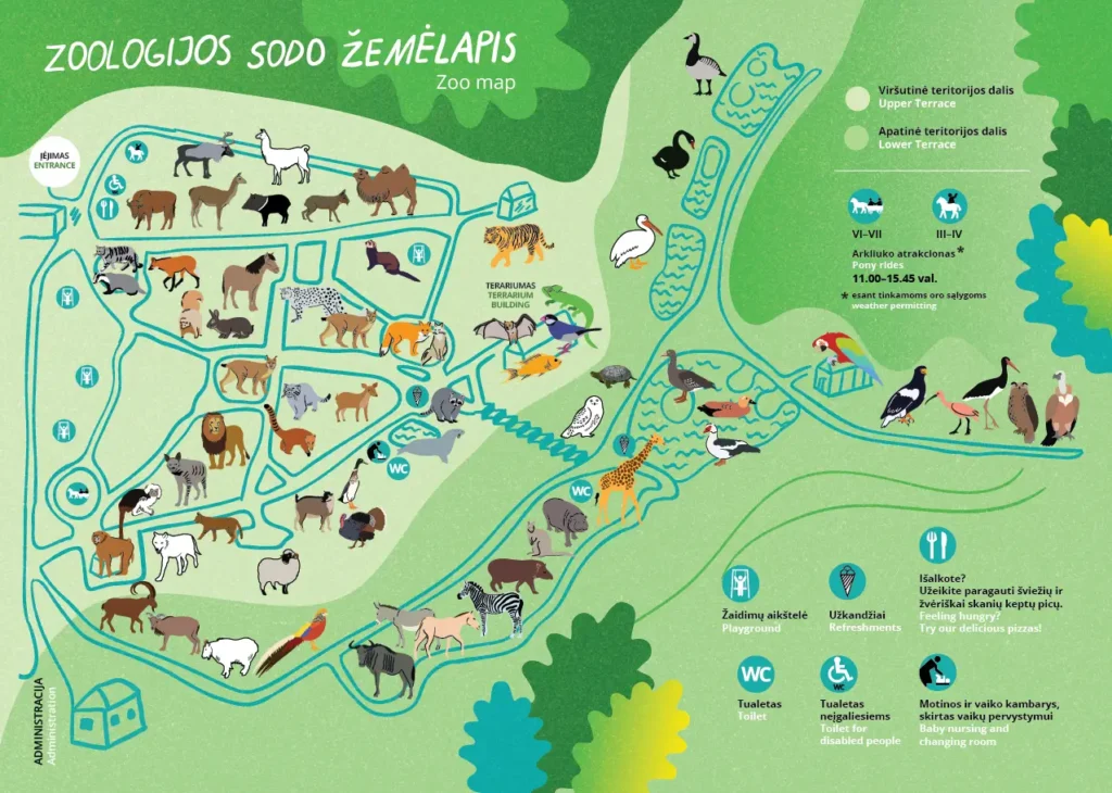 Lithuanian Zoo Map 2023
